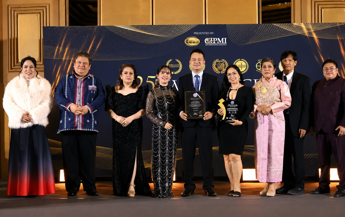 Julz Travel & Tours Receiving World Class Excellence Award in Bangkok